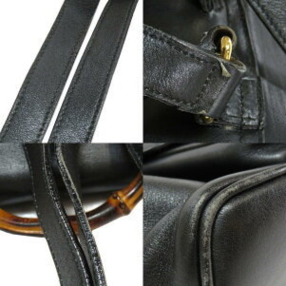 Gucci Bamboo Rucksack Backpack Daypack Leather - Picture 8 of 9